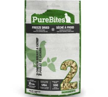 PureBites Chicken Breast & Catnip Freeze-Dried Cat Treats 1.3Oz / 37G | Value Size