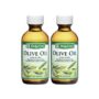 De La Cruz Pure Olive Oil - Natural Expeller Pressed Olive Oil for Hair and Skin - Lightweight Body Oil for Dry Skin 2 Fl Oz (2 Bottles)