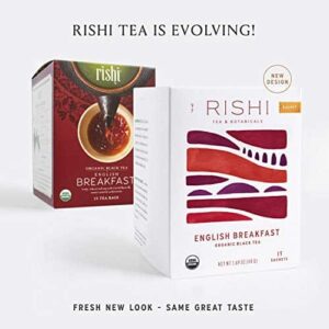 Rishi Tea English Breakfast Tea - Organic Black Tea Sachets, English Tea Bags, High Caffeinated Tea, USDA Organic, Certified Kosher, Herbal Morning Te - Image 2