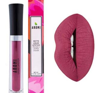Aromi Matte Liquid Lipstick | Rose Burgundy, Pink Maroon Lip Color, Long Lasting, Waterproof, Long Wear, Smudge and Transfer Proof, Vegan Makeup (Swee