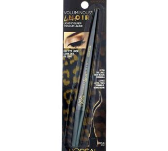 L’Oreal Voluminous Liquid Eyeliner Noir Liner, 300 Blackest Black (Pack of 2)