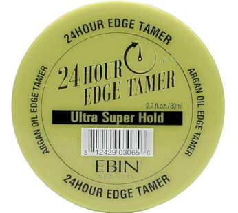 EBIN NEW YORK 24 Hour Edge Tamer, Ultra Super Hold – No Flaking, No White Residue, Shine and Smooth texture with Argan Oil and Castor Oil (2.7 oz)