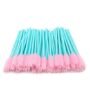300 Pack Disposable Mascara Wands Eye Lash Brushes Eyelash Extension Tool Makeup Brush Kit, Blue/Pink
