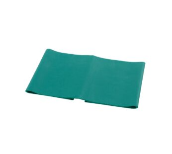 Cando 10-5203 Singles Low Powder Exercise Band, Singles, 4′ Length, Green, Medium