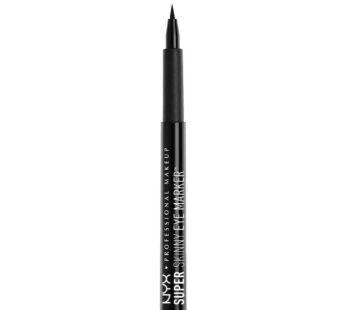 NYX PROFESSIONAL MAKEUP Super Skinny Eye Marker, Liquid Eyeliner, Carbon Black