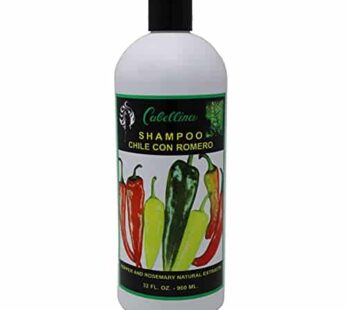 Cabellina Chile con Romero Shampoo, Cleans and Refresh, 32 FL OZ, Bottle,Green