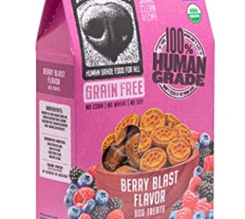 Wet Noses Organic USA Made All Natural Dog Treats, Berry Blast (Grain-Free), 1 pack