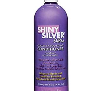 One ‘n Only Shiny Silver Ultra Color-Enhancing Conditioner, Restores Shiny Brightness to White, Grey, Bleached, Frosted, or Blonde-Tinted Hair, Protec