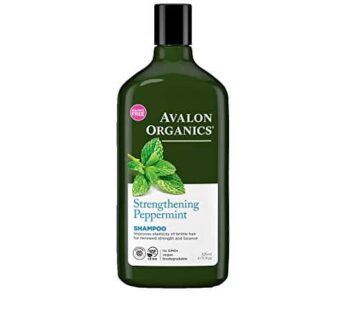 Avalon Organics Strengthening Peppermint Shampoo, 11 oz. (Pack of 3)