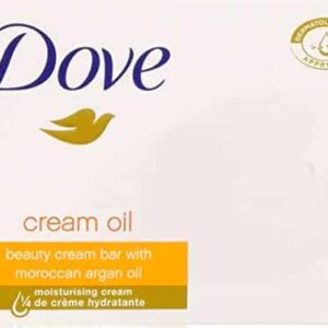 Dove Beauty Cream Bar With Moroccan Argan Oil, 3.5 Ounce / 100 Gram (Pack of 12 Bars) - Image 1