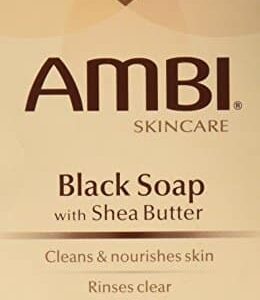 Ambi Skincare Black Soap with Shea Butter, 3.5 Oz (Pack of 2) - Image 1