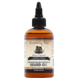 Sunny Isle Jamaican Black Castor Oil Beard Oil 4oz | Conditioning Growth Oil for Thicker Facial Hair | Softens, Strengthens Beards & Mustaches | Hydra - Image 1