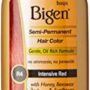 Bigen Semi Permanent Hair Color, Intense Red, 3.0 Ounce