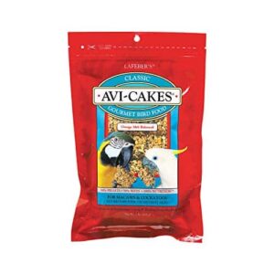 LAFEBER'S Classic Avi-Cakes Pet Bird Food, Made with Non-GMO and Human-Grade Ingredients, for Macaws & Cockatoos, 1 lb - Image 1