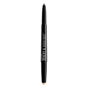 NYX PROFESSIONAL MAKEUP Sculpt and Highlight Brow Contour, Eyebrow Pencil, Espresso Light - Image 1