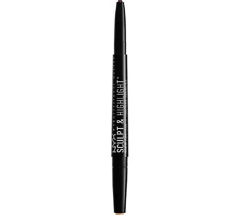 NYX PROFESSIONAL MAKEUP Sculpt and Highlight Brow Contour, Eyebrow Pencil, Espresso Light