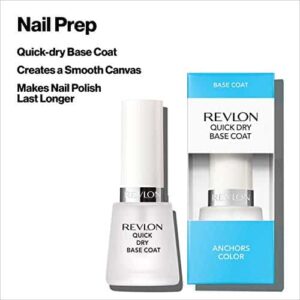 Revlon Base Coat Nail Polish, Quick Dry Nail Polish, Chip Resistant & Longwear Formula, High Shine Finish, Quick Dry Base Coat, Clear, 0.5 Fl Oz - Image 5