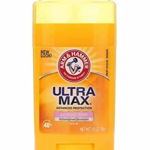 Arm & Hammer Ultra Max Powder Fresh Antiperspirant Deodorant 1.0 Oz Travel Size (Pack of 3) - Image 1