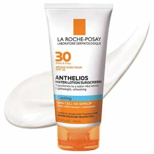 La Roche-Posay Anthelios Cooling Water Sunscreen Lotion | Water Based Sunscreen for Face & Body | Broad Spectrum SPF + Antioxidants | Fast Absorbing W - Image 1