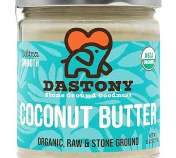 Dastony Organic Raw Coconut Butter, 8 oz | Only One Ingredient | Vegan, Paleo and Keto Friendly, Non GMO, Gluten-free – Pack of 1