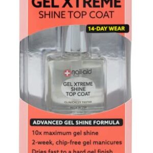 Nail-Aid Gel Xtreme Shine Top Coat, Clear, 0.55 Fluid Ounce - Image 1