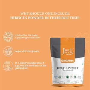 100% Organic Hibiscus Flower Powder (Hibiscus Sabdariffa) 1/2 LB, 08 oz, 227g USDA Certified Organic- Biodegradable Resealable Zip Lock Pouch - Image 4