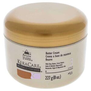 KeraCare Natural Textures Butter Cream 8 oz - With Shea Butter, Cocoa Butter, Castor Oil & Ayurvedic Botanicals - Locks in Amazing Moisture - Hydrate - Image 1