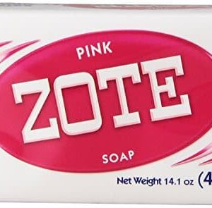 Zote Laundry Bar Soap Variety Pack - White and Pink - 2 Bars - Image 2