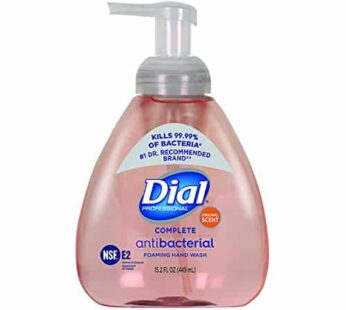 Dial Complete Original Antibacterial Foaming Hand Wash, 15.2 OZ Pump Bottle (Pack of 4),Pink