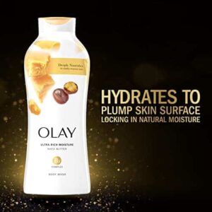 Olay Ultra Moisture Shea Butter Body Wash with B3 Complex - 22 Fl Oz (Pack of 4) - Image 4