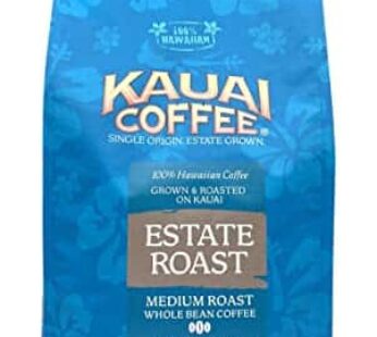 Kauai Coffee Single Origin Kauai Prime Grade Medium Roast Whole Bean – 1.5 lb