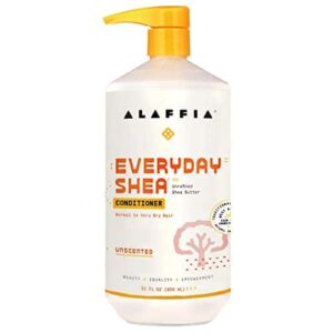 Alaffia EveryDay Shea Conditioner, Moisturizes, Restores and Protects. Made with Fair Trade Shea Butter, Cruelty Free, No Parabens, Vegan, Unscented 3 - Image 1