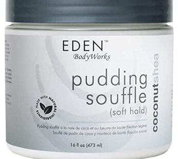 EDEN BodyWorks Coconut Shea Pudding Souffle – Curl Defining Hair Moisturizer with a Soft Hold to Strengthen Hair, Control Frizz & Add Shine – 16 Oz.