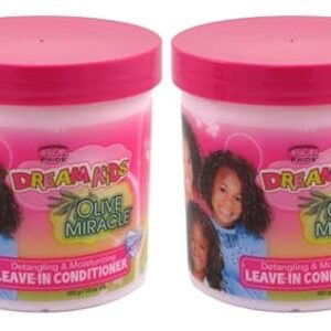 African Pride Dream Kids Olive Miracle Leave-In Conditioner 15 oz(Pack of 2) - Image 1