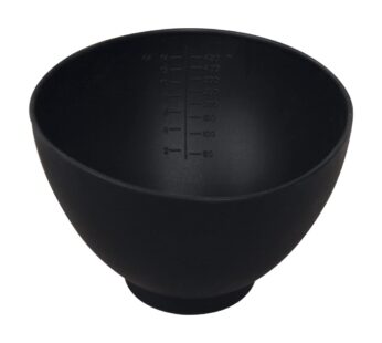 ForPro Professional Collection Silicone Mixing Bowl, Black, Flexible, Odorless, for Mixing Facials, Massage, Body & Other Products, 14 oz