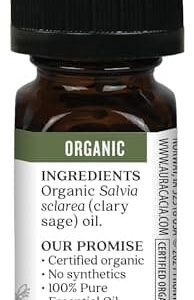 Aura Cacia 100% Pure Clary Sage Essential Oil | Certified Organic, GC/MS Tested for Purity | 7.4 ml (0.25 fl. oz.) | Salvia sclarea - Image 4