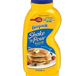 Bisquick SHAKE ‘N POUR Buttermilk Pancake Mix 10.6oz (4 Pack) by Betty Crocker