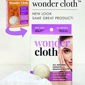 Wonder Cloth (Pack of 3) - All Natural Make-Up Remover Cloth, Removes Makeup Instantly with Just Water, Cleanses and Exfoliates, Machine Washable - Image 6