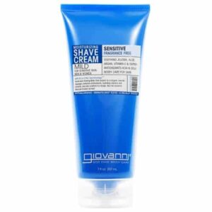 GIOVANNI Moisturizing Shave Cream - Fragrance Free With Soothing Aloe, Jojoba, Argan & Super Antioxidants Acai & Goji Berry, for Men & Women, Sensitiv - Image 1