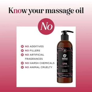 Calming Massage Oil for Massage Therapy - Home Spa Full Body Massage Oil for Sore Muscles for Pro or Home Use with Moisturizing Sweet Almond Oil and L - Image 7