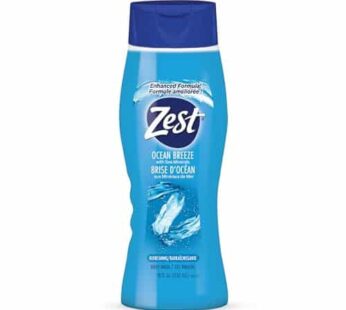 Zest Ocean Breeze Body Wash – Enriched with Sea Minerals – Rich Lathering Cleansing Body Wash Leaves Your Skin Feeling Smooth and Moisturized With an