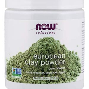 NOW Solutions, European Clay Powder, Pure Powder for a Detox Facial Cleansing Mask, 6-Ounce - Image 1