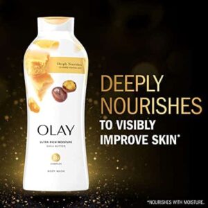 Olay Ultra Moisture Shea Butter Body Wash with B3 Complex - 22 Fl Oz (Pack of 4) - Image 2