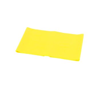 CanDo Singles Low Powder Exercise Band, 4-foot singles, Yellow: X-Light