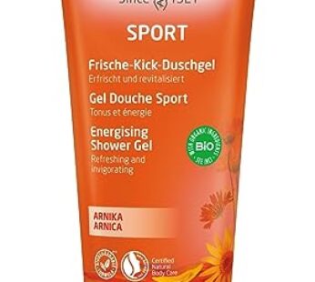 Weleda Sport Arnica Shower Gel, 6.8 Fluid Ounce, Plant Rich Cleanser with Arnica, Rosemary and Lavender