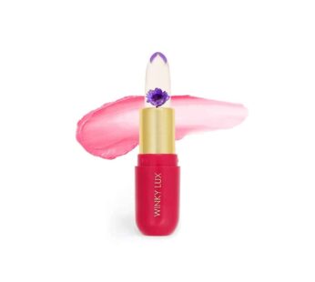 Winky Lux Flower Balm, pH Lip Balm, Color Changing Lipstick and Tinted Lip Balm Stain, Vegan & Cruelty Free Lip Balm, Hydrate & Plump, Sheer Pink Lips