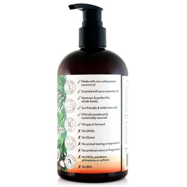 Coco Fiji Face & Body Lotion Infused With Coconut Oil | Lotion for Dry Skin | Moisturizer Face Cream & Massage Lotion for Women & Men | Lemongrass Tan - Image 3