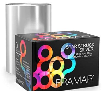 Framar Star Struck Silver Roll Aluminum Foil, Hair Foils For Highlighting, Hair Color – Medium 1600 ft