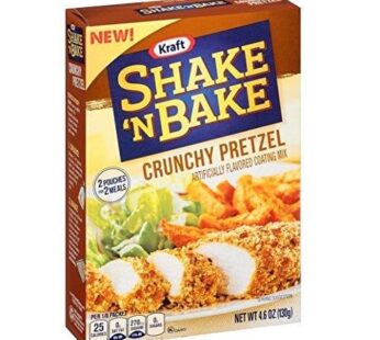 Shake ‘N Bake Seasoned Coating Mix: Crunchy Pretzel (2 Pack) 4.6 oz Boxes_AB