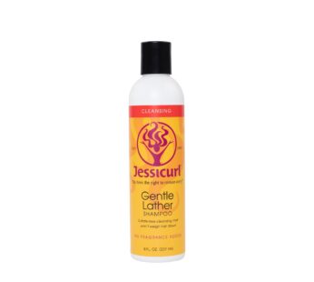 Jessicurl, Gentle Lather Shampoo, No Fragrance Added, 8 Fl oz. Cleansing Curly Hair Shampoo, Vegan, Sulfate Free Shampoo
